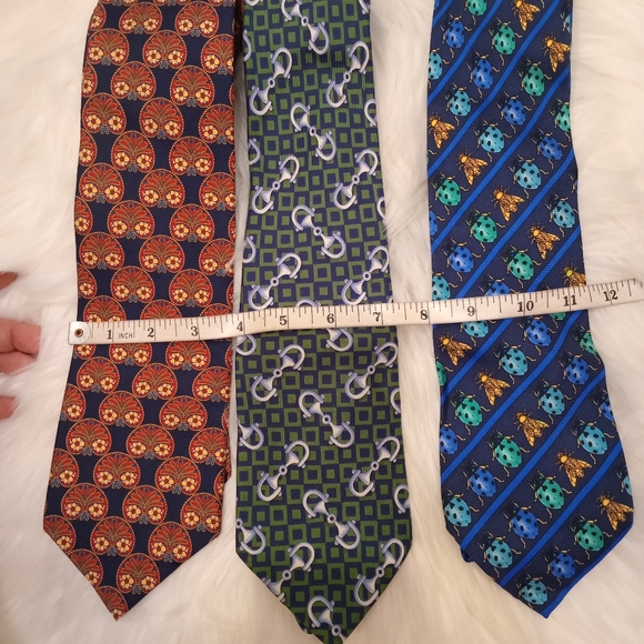 Auth vintage lot Gucci versace Dior ties - Picture 2 of 11